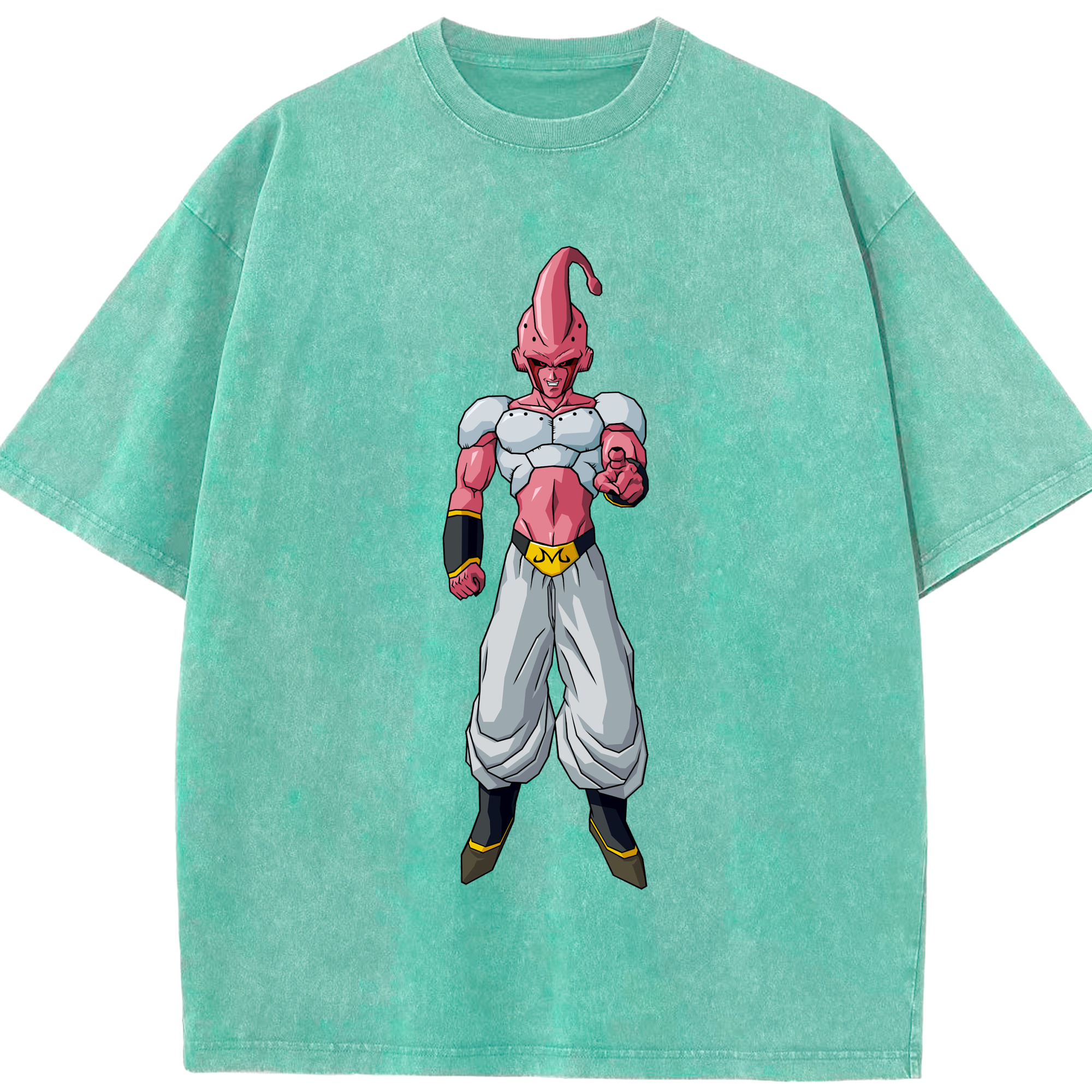 ドラゴンボール 魔人ブウ DRAGON BALL Majin Buu 綿100% ヴィンテージ風 半袖Tシャツ（フロントプリント）